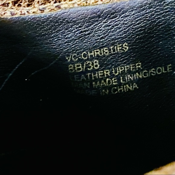 Vince Camuto Christies tan brown leather clog heel - Picture 7 of 13